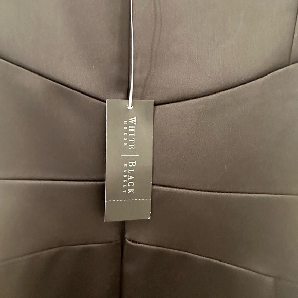 NWT White House Black Market Classic Black Cocktail Dress Size 0 - Picture 4 of 5